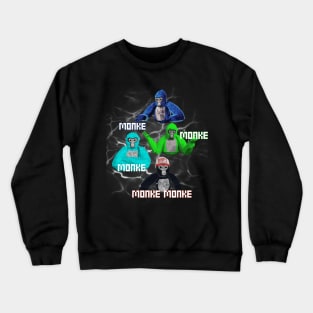 Gorilla Tag Monke Monke VR Gamer Crewneck Sweatshirt